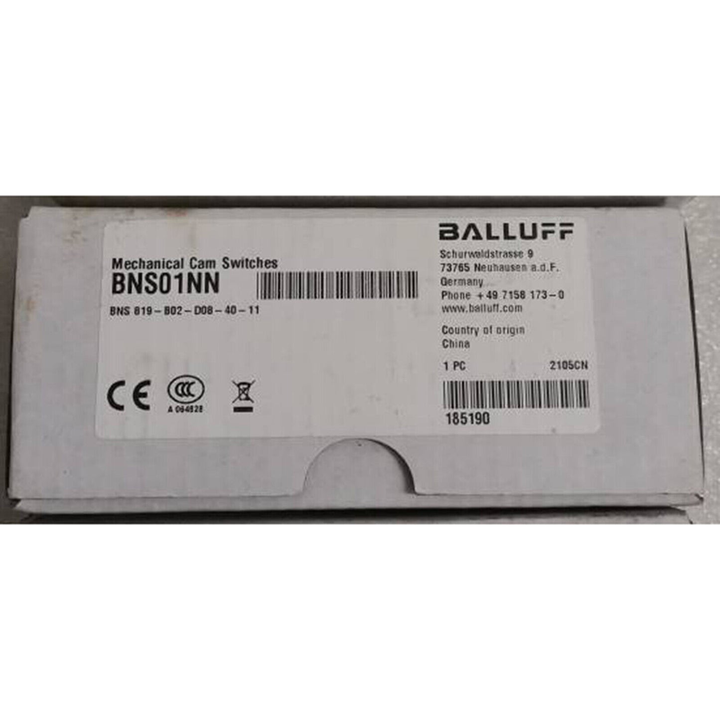 1PC BALLUFF Limit Switch BNS 819-B02-D08-40-11 - BALLUFF