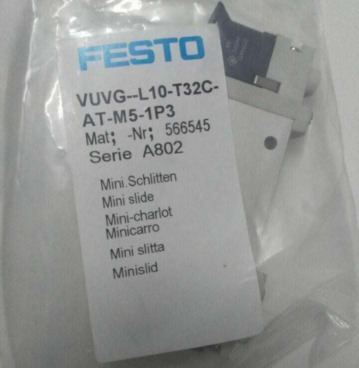 FESTO VUVG-L10-T32C-AT-M5-1P3 Solenoid Valve Fast Flow Control - FESTO
