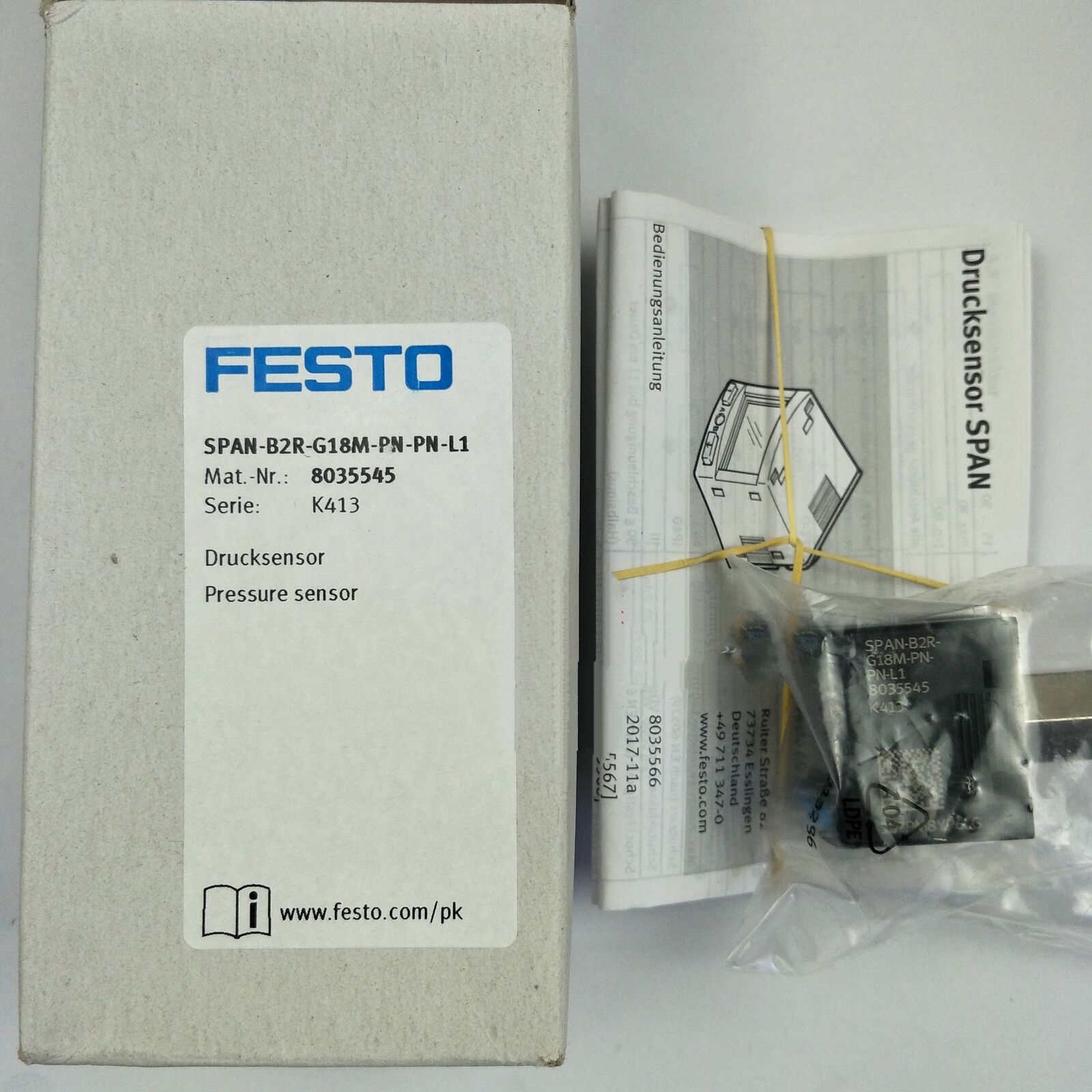 FESTO SPAN-B2R-G18M Pressure Sensor - FESTO