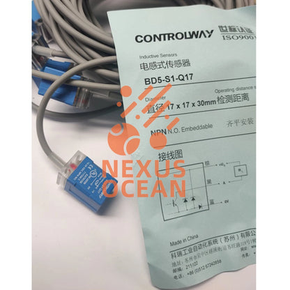 1pcs For CONTROLWAY BD5-S1-Q17 Inductive Proximity Switch Sensor#QW