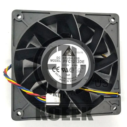 1PC PFC1212DE Delta Cooling Fan 12V 4.8A 4Pin 120*120*38mm