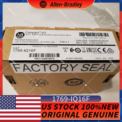 New Factory Sealed AB 1769-IQ16F CompactLogix 16 Pt 24VDC Input Module with Model Number 1769-IQ16F - COMPACTLOGIX