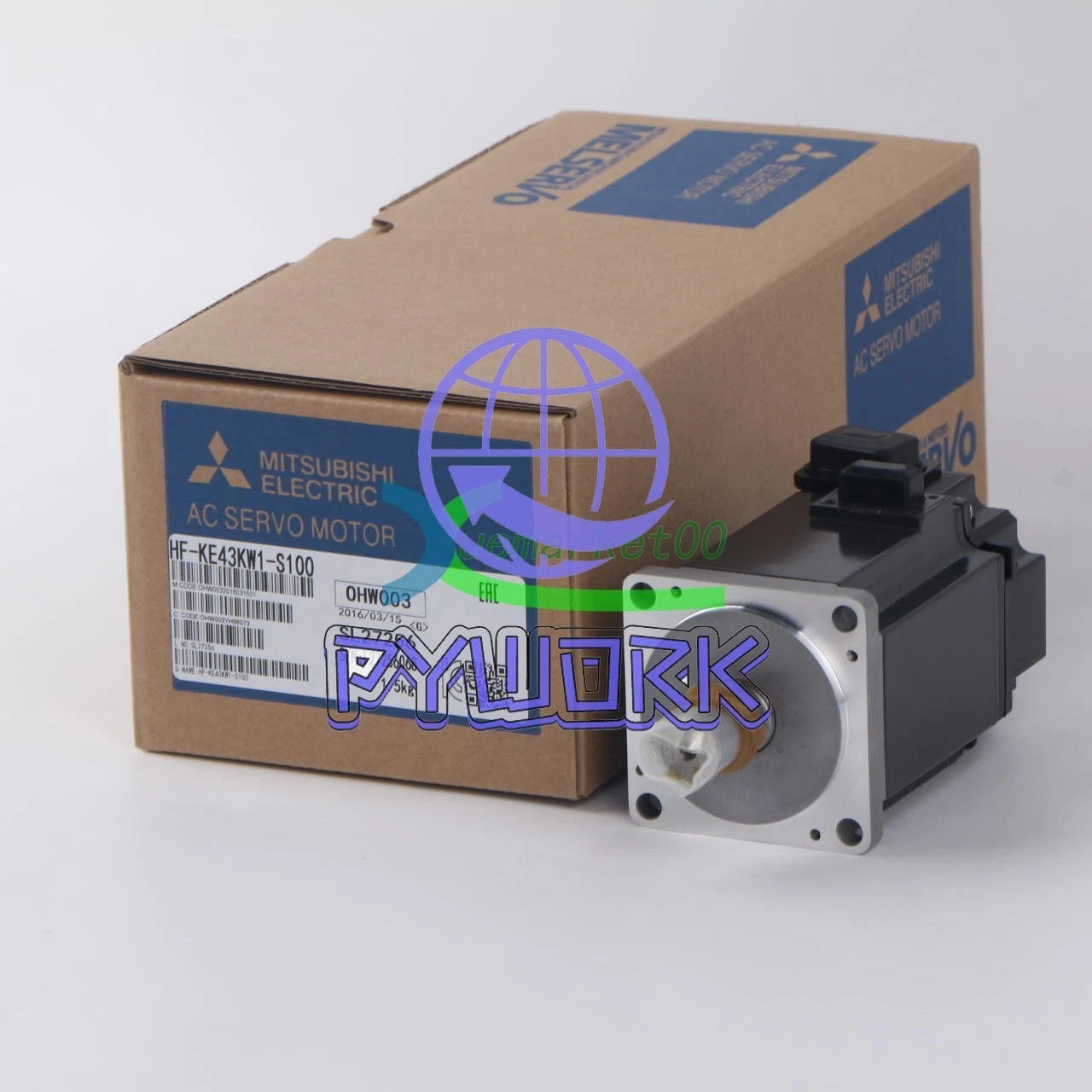 1Pcs Mitsubishi servo motor HF-KE43KW1-S100