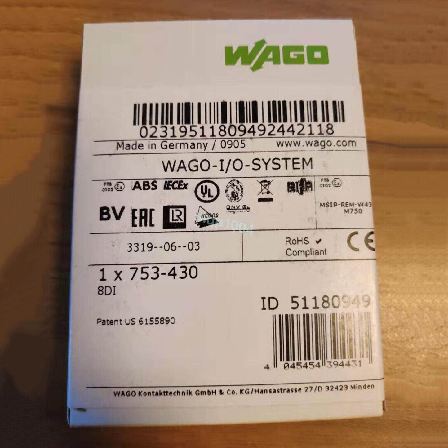 new 1PC WAGO 753-430 753-430 Module 753-430 ping - WAGO