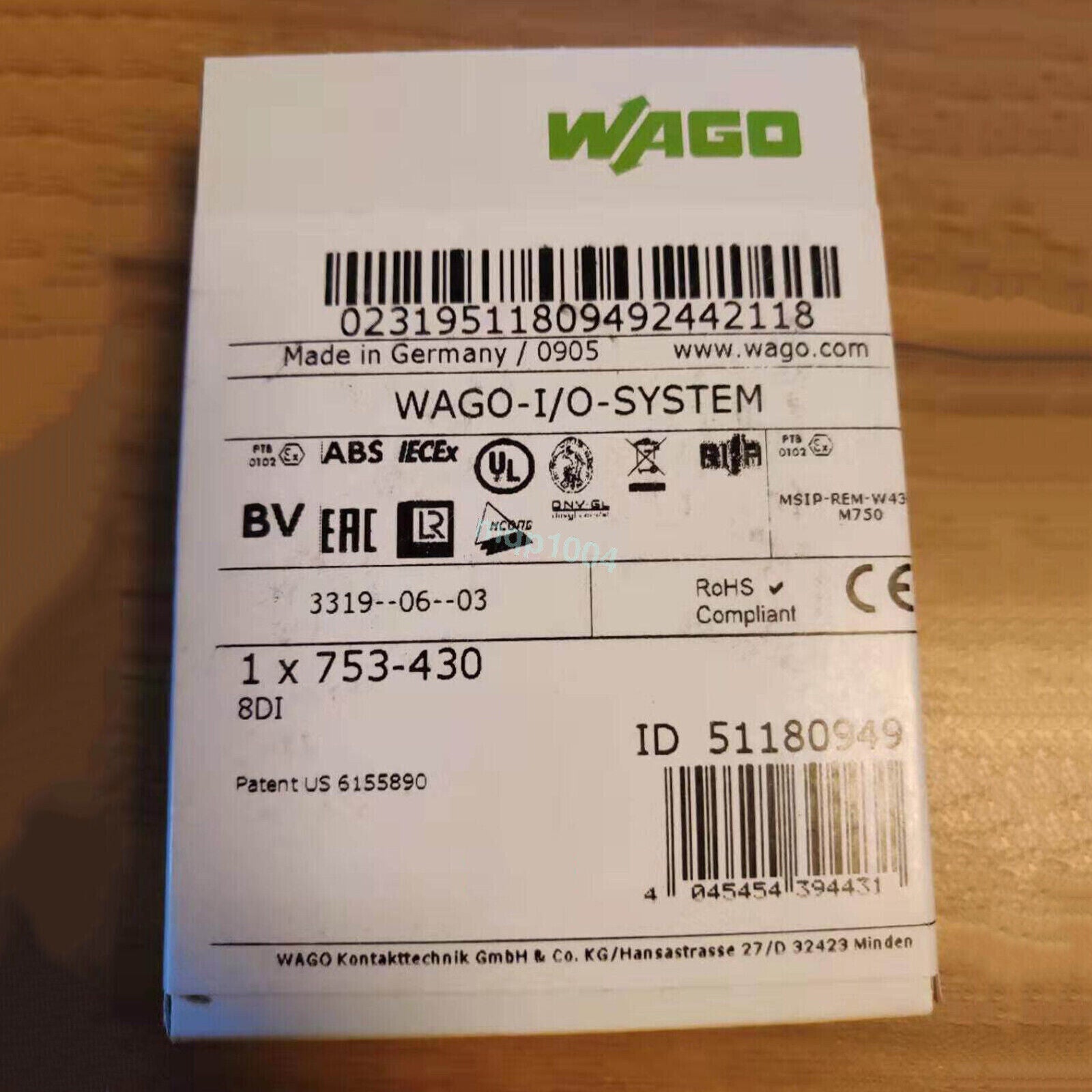 new 1PC WAGO 753-430 753-430 Module 753-430 ping - WAGO