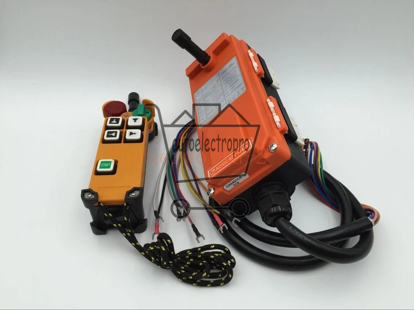 Industrial wireless 4 Channels 2 Speed Remote Control F21-4D Winch Hoist Crane ~