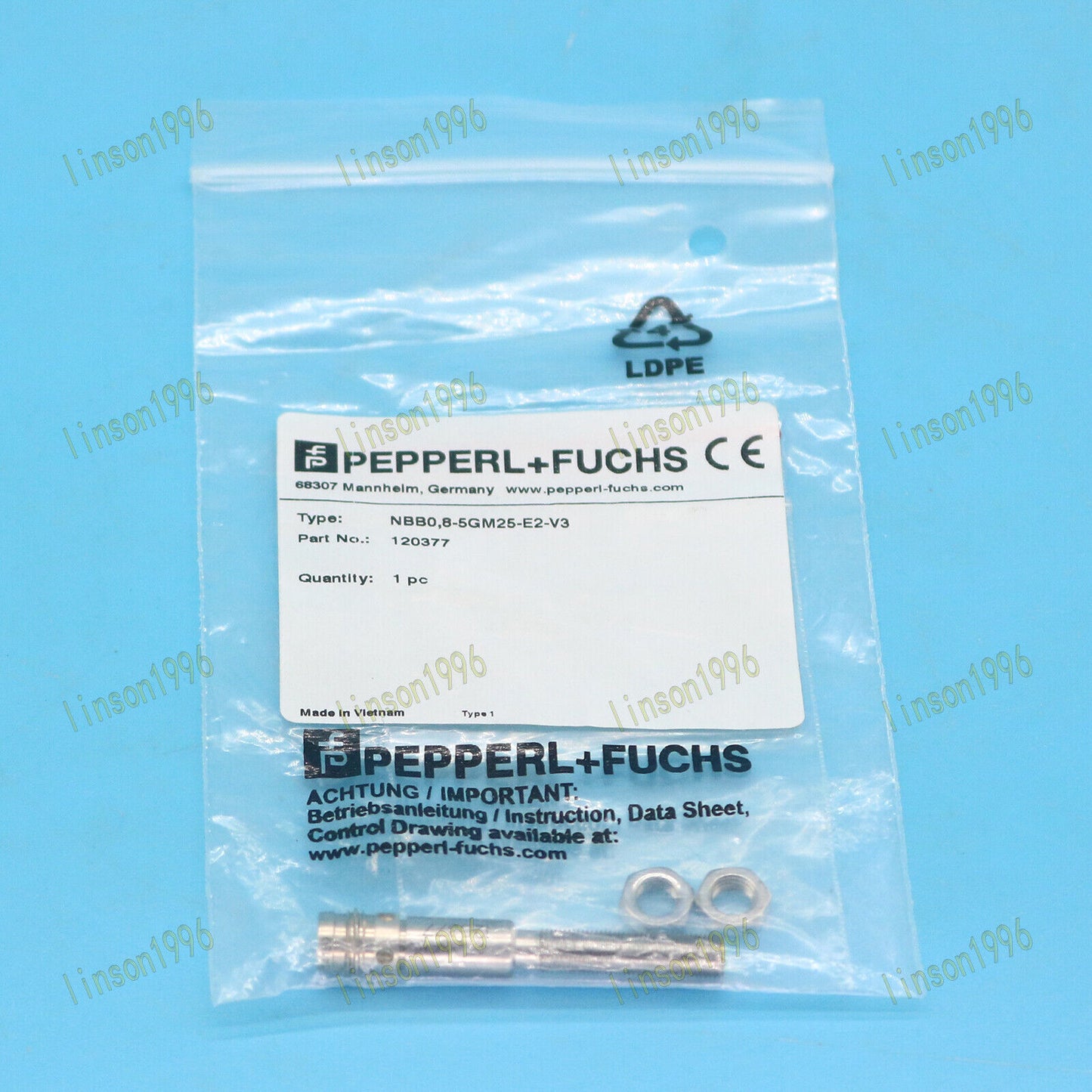 1PC Pepperl+Fuchs Inductive Proximity Switch NBB0.8-5GM25-E2-V3 - PEPPERL+FUCHS