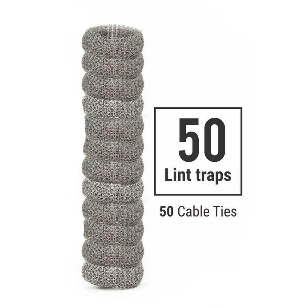new 50 Lot Washing Machine Lint Mesh Ties Washer Filter Drain Trap Hose Screen Snare