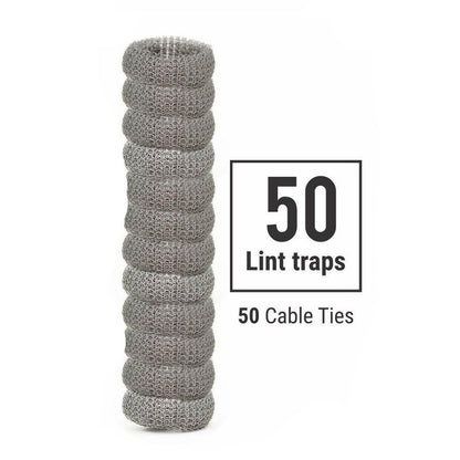 new 50 Lot Washing Machine Lint Mesh Ties Washer Filter Drain Trap Hose Screen Snare