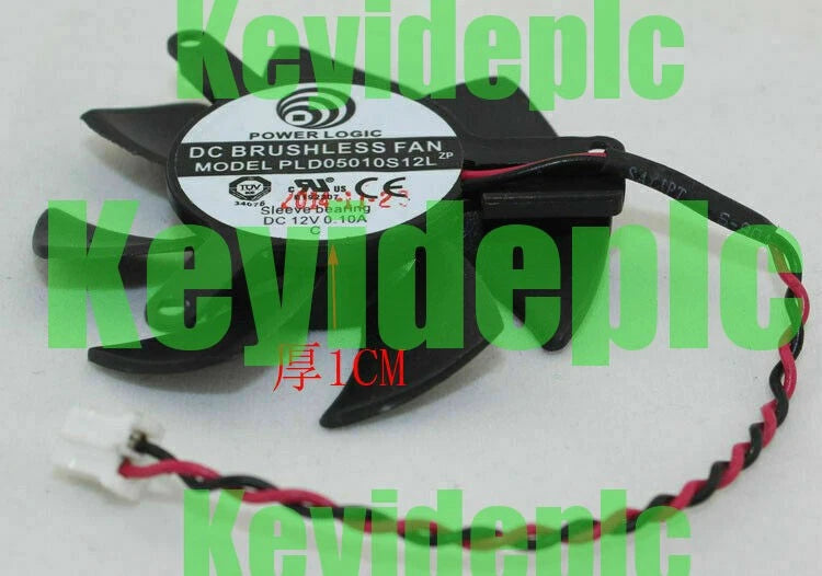 1X PLD05010S12L (DF0501012SEE2C T125010SL) 2 Pin 45mm Fan ATI nVIDIA Video Card
