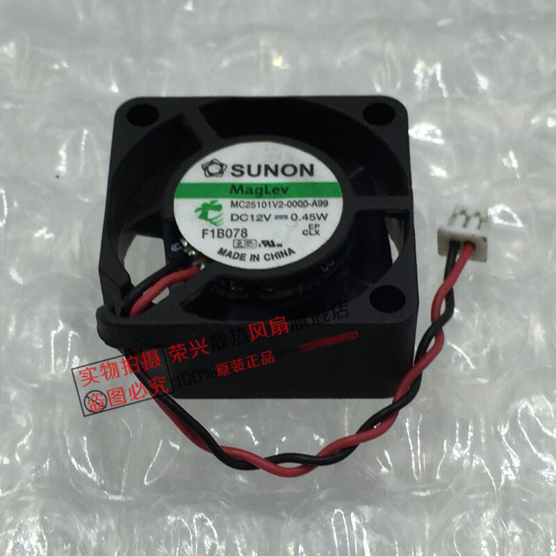 SUNON MC25101V2-0000-A99 2510 12V 0.45W 2.5cm silent cooling fan