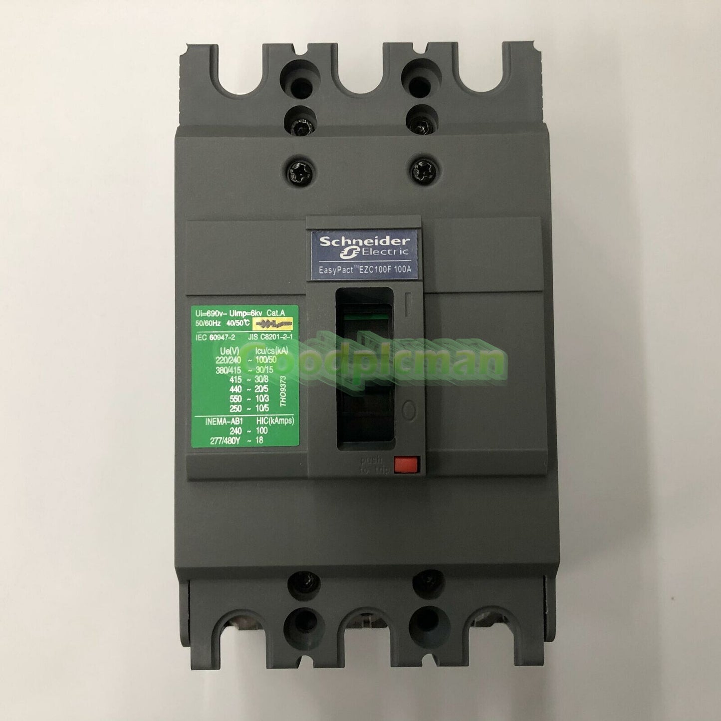 EZC100F3100 3P 100A breaker SND 1Pcs/