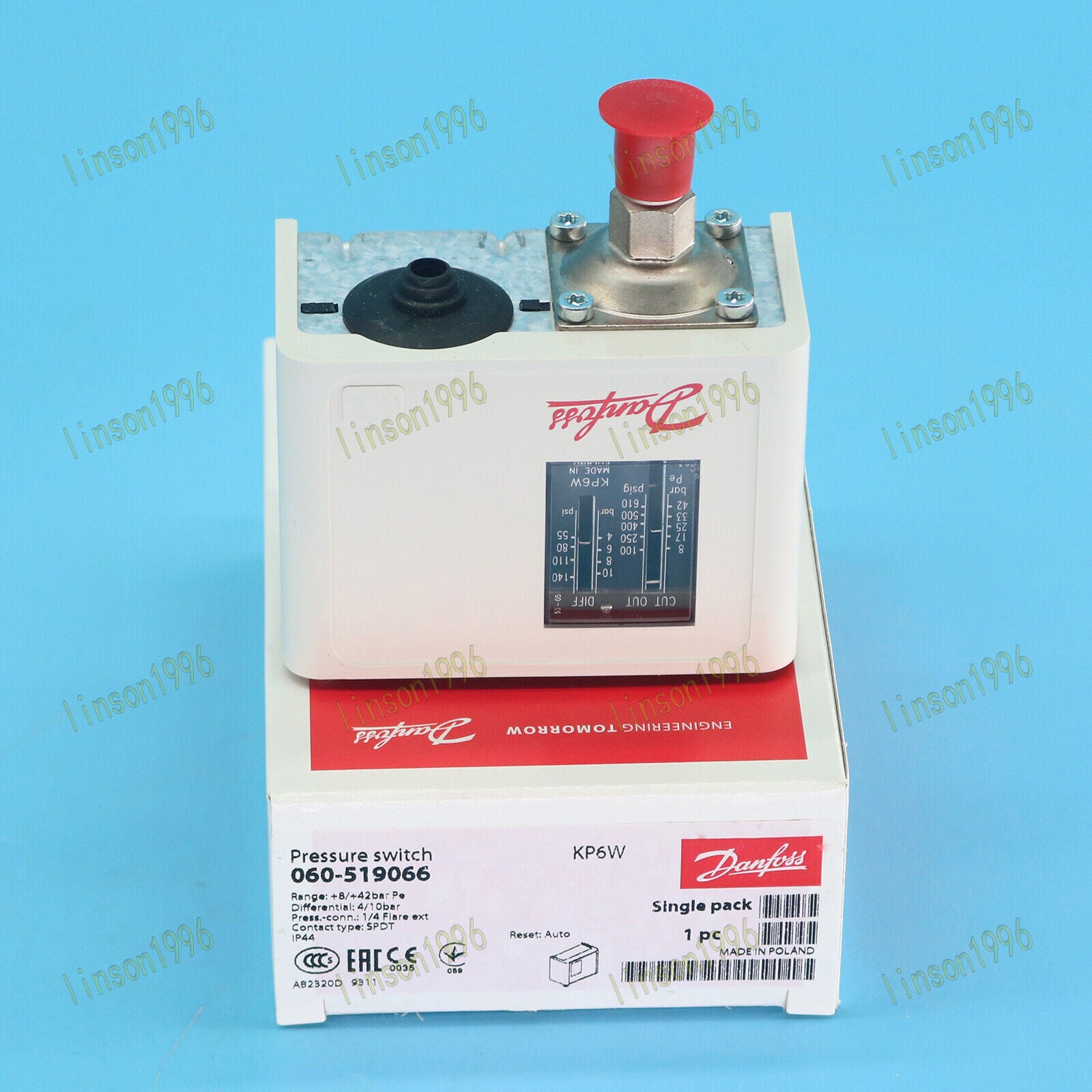 Danfoss Pressure Switch KP6W 060-519066 - DANFOSS