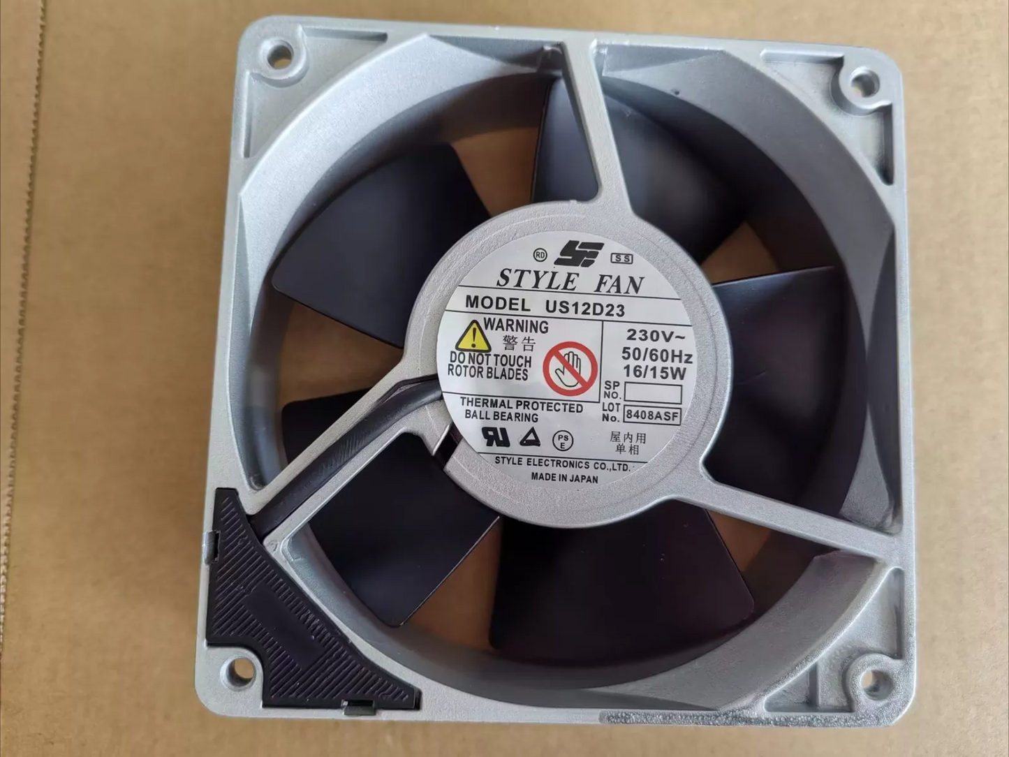 new US12D23 12038 230V 16 15W aluminum machine cooling fan for STYLE FAN