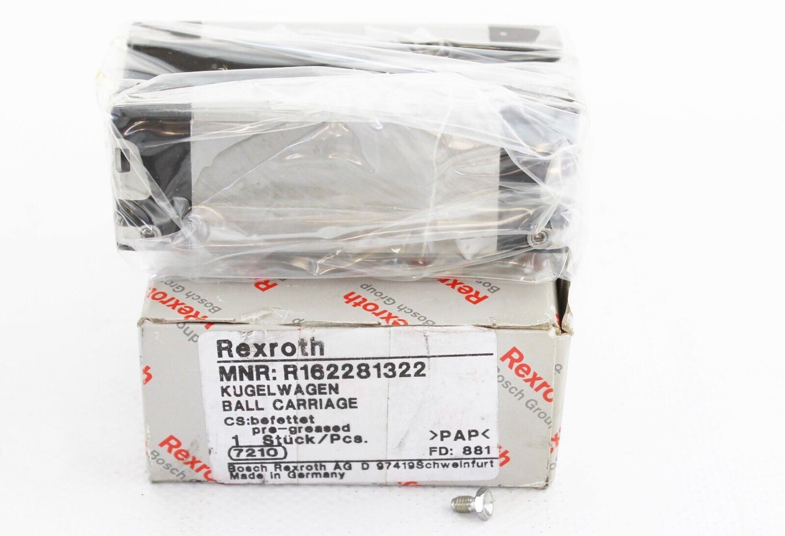 new 1PC   Rexroth linear guide Slider R162281322