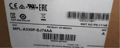 MPL-A330P-SJ74AA Servo Motor NEW IN BOX - ALLEN BRADLEY