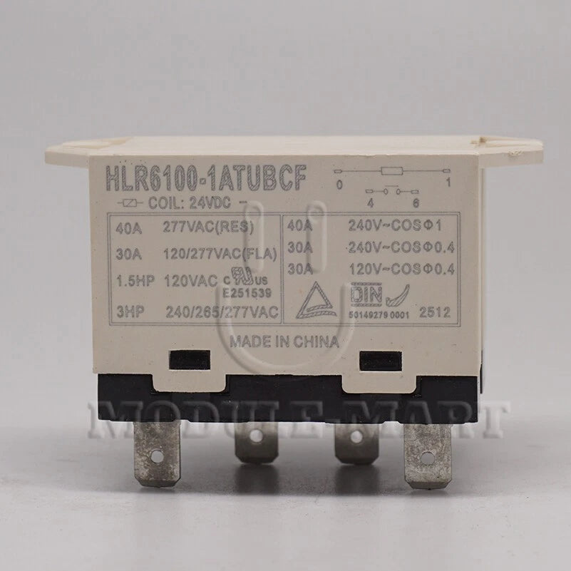 1PC HLR6100-1ATUBCF Compressor Relay 4 Pins 24VDC