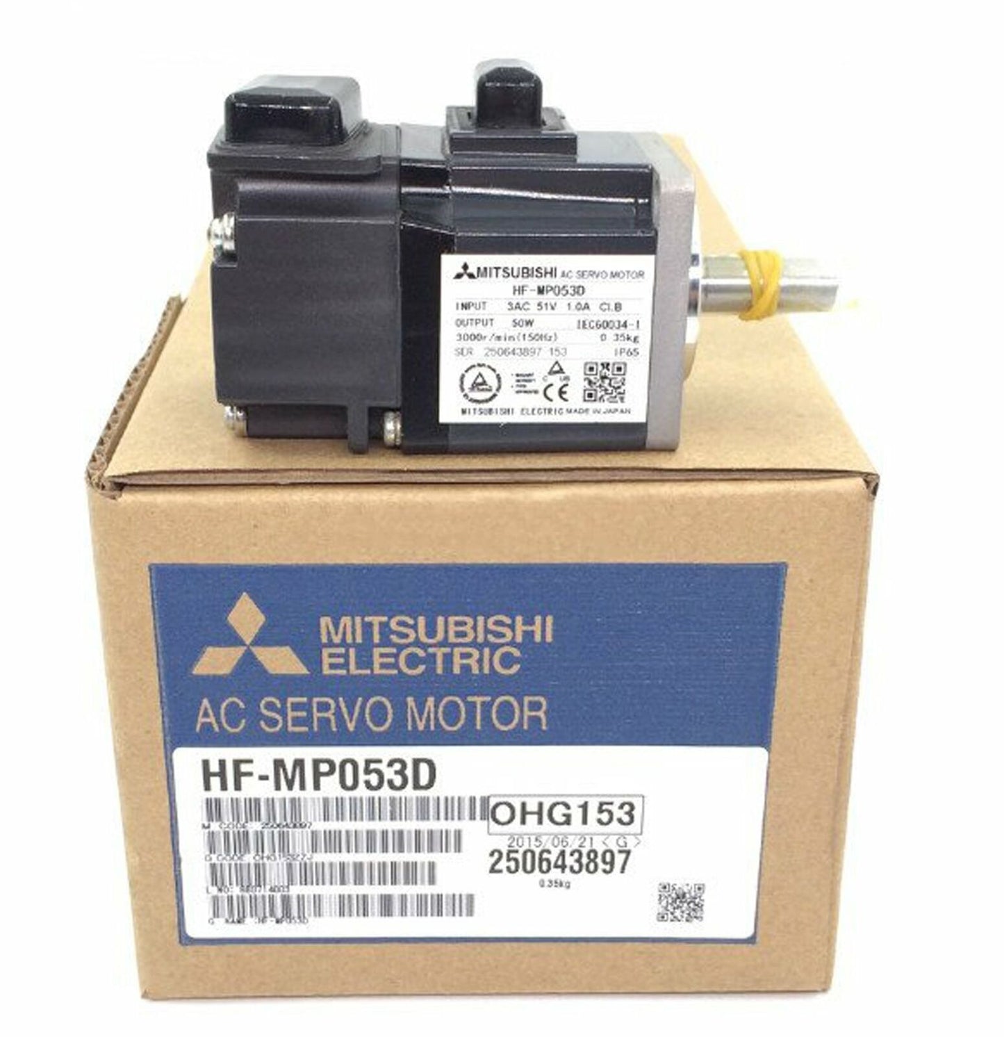 Mitsubishi AC servo motor HF-MP053D | High Performance Servo Motor | 1 Year Warranty - MITSUBISHI