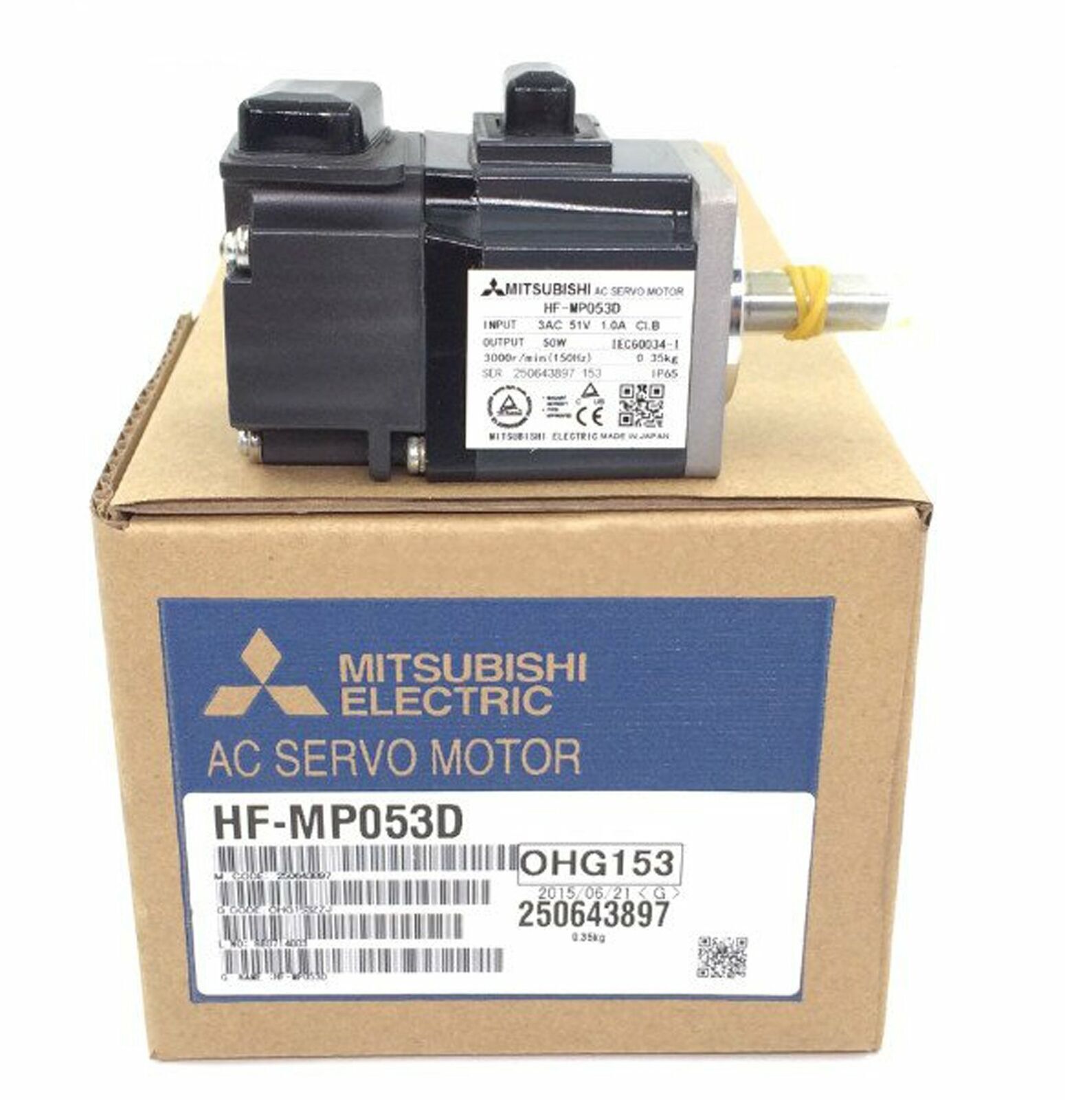 Mitsubishi AC servo motor HF-MP053D | High Performance Servo Motor | 1 Year Warranty - MITSUBISHI