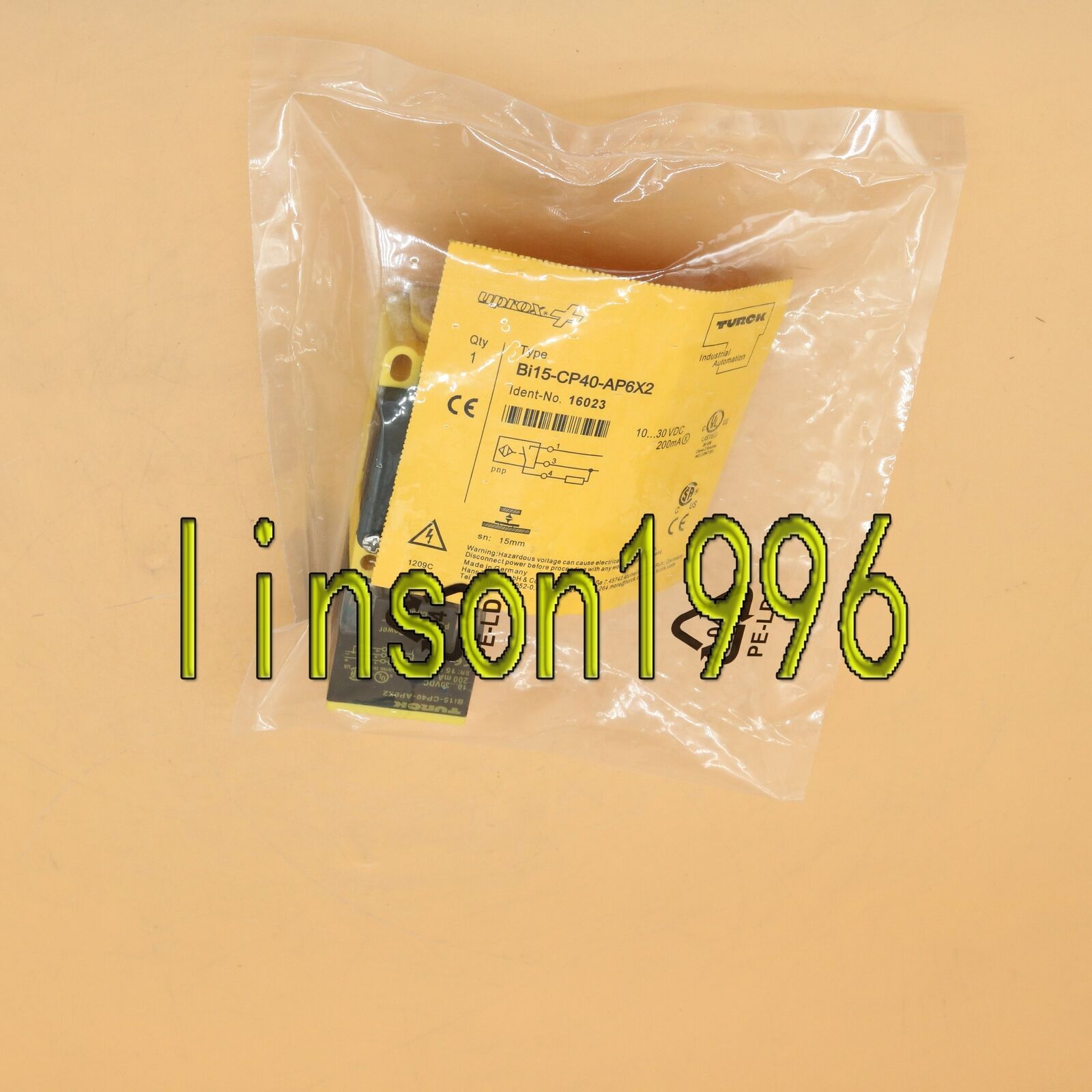 1PC Proximity Switch Sensor BI15-CP40-AP6X2 - TURCK