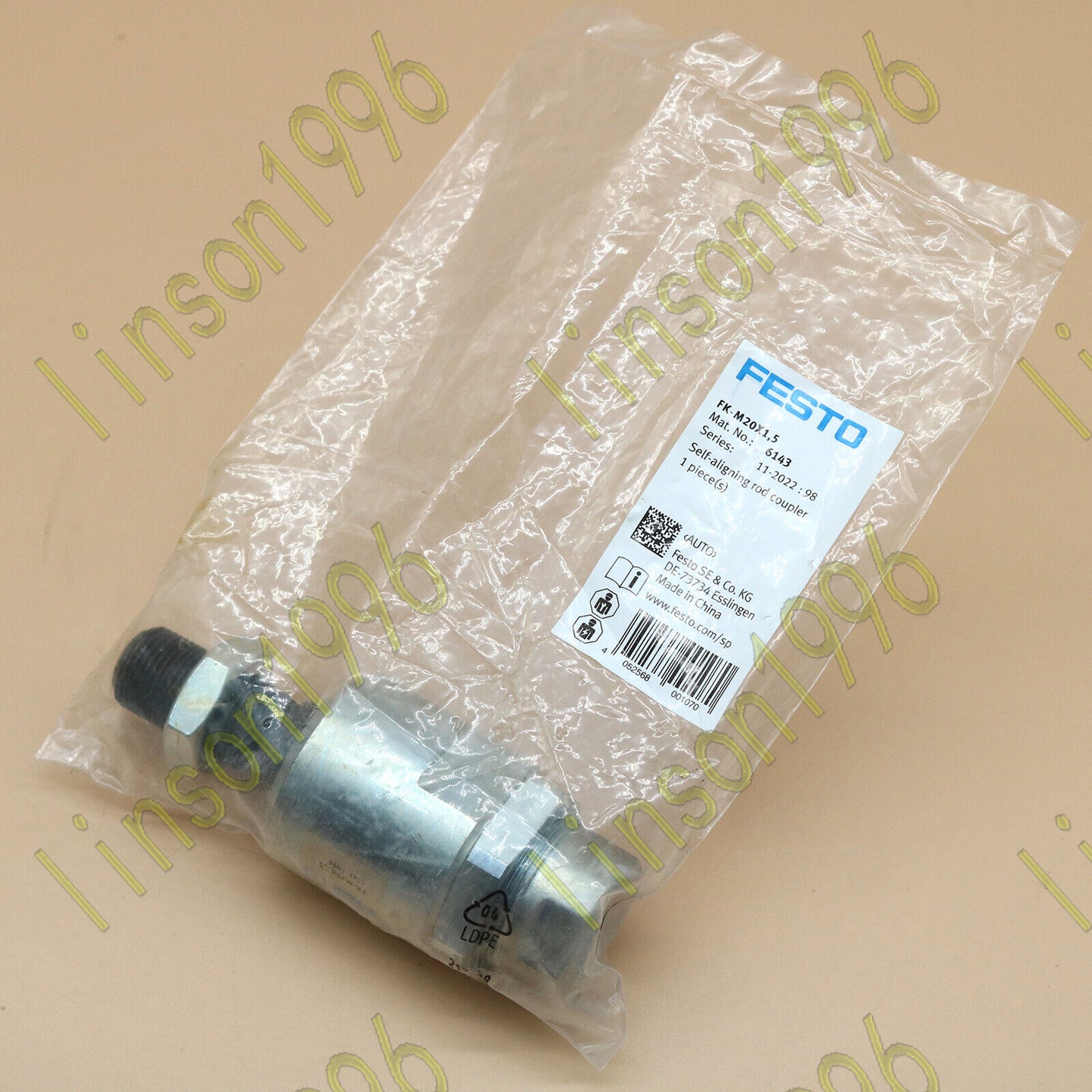 1PC Festo Rod Couplers FK-M20X1.5 6143 - FESTO
