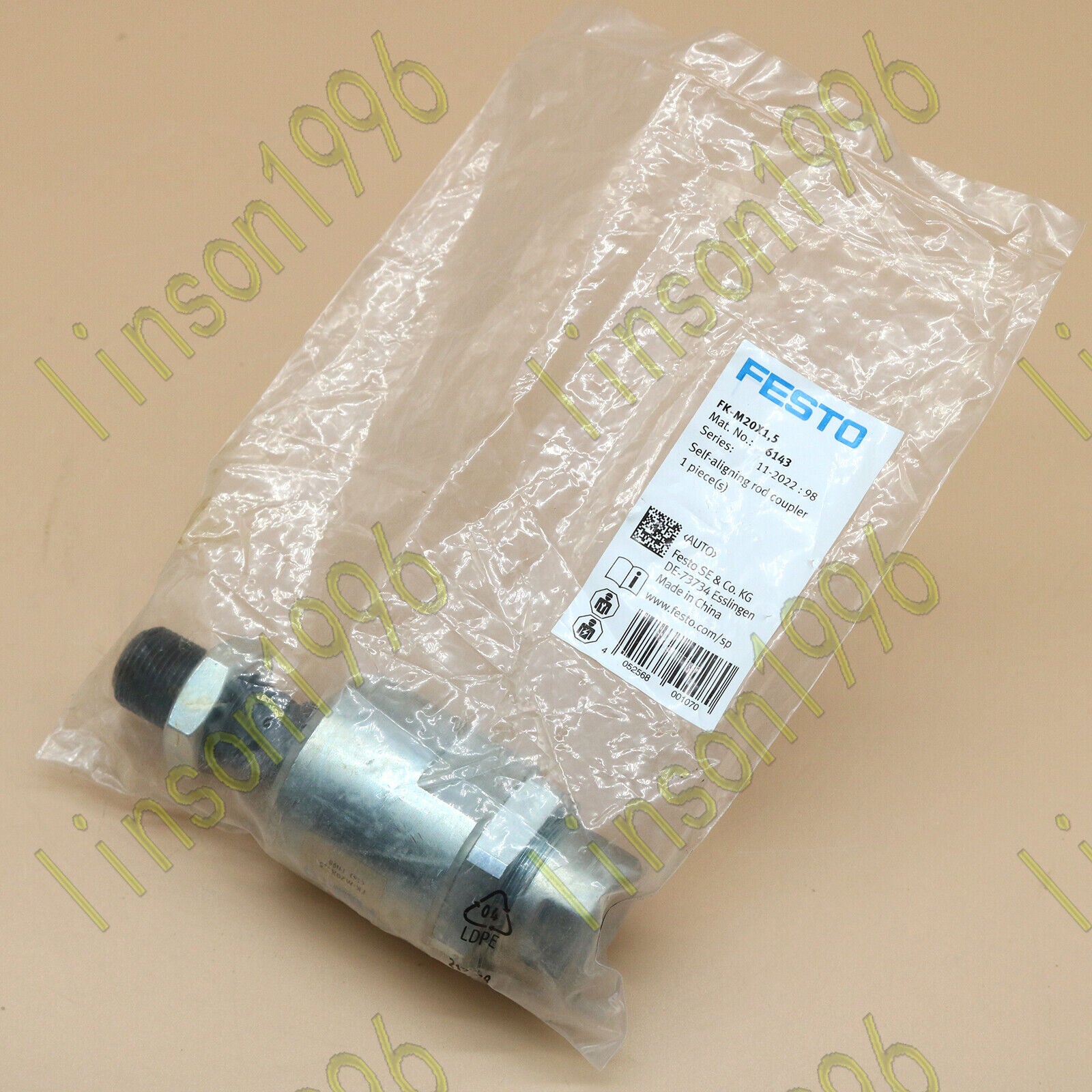 1PC Festo Rod Couplers FK-M20X1.5 6143 - FESTO