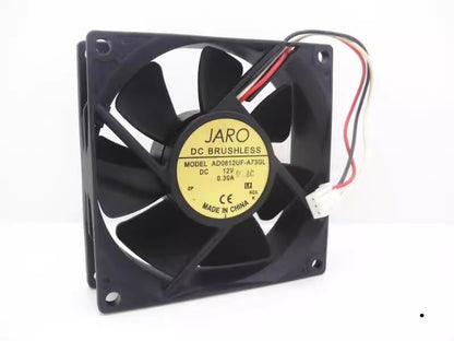 JARO AD0812UF-A73GL 8025 DC12V 0.30A 8CM 3-Pin Axial Cooling Fan