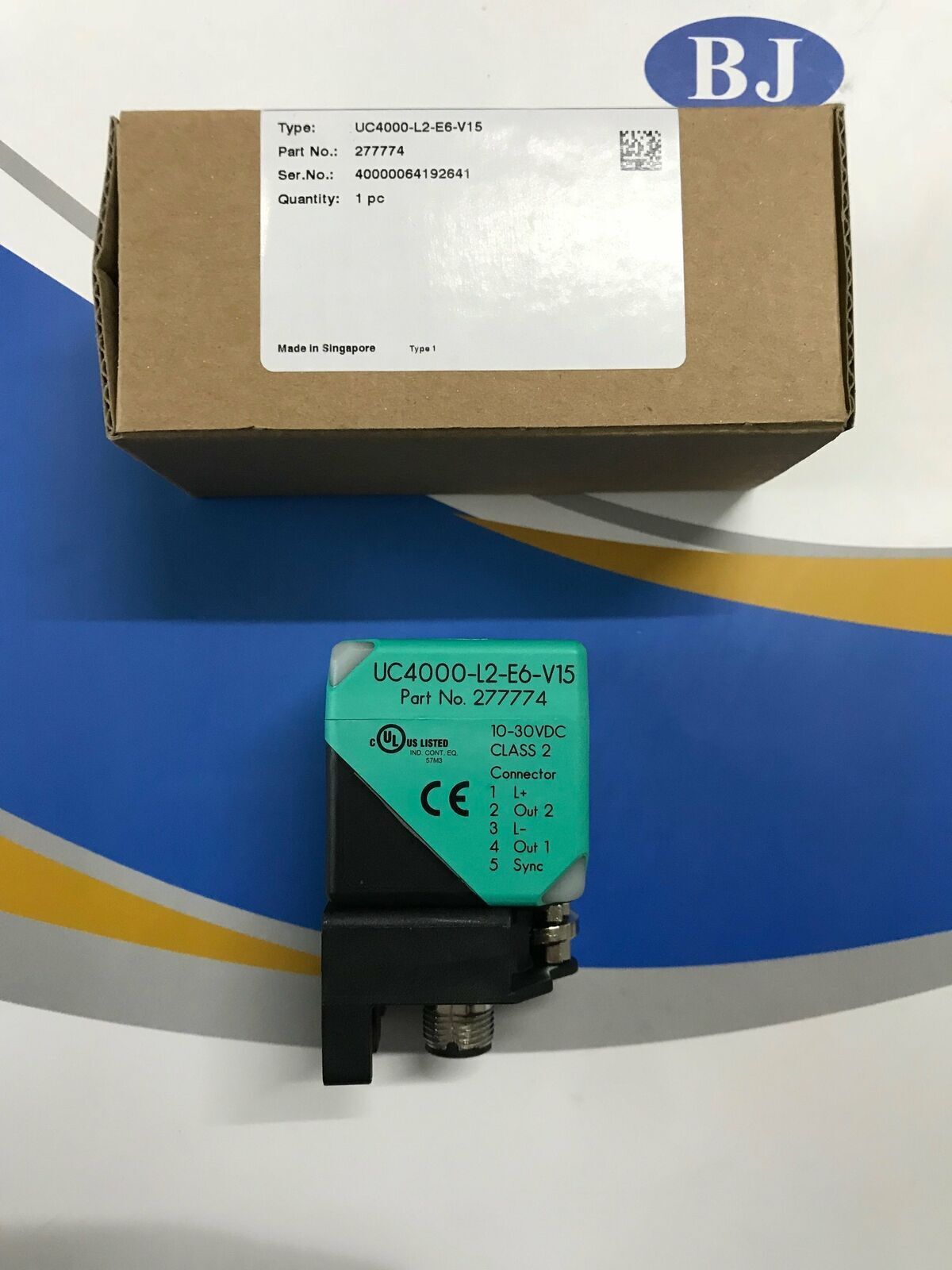 Ultrasonic Sensor UC4000-L2-E6-V15 - PEPPERL+FUCHS