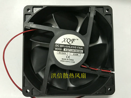 1pcs  XQF XQF12038HBL DC24V 0.6A 12038 inverter 12CM cooling fan 2-wire