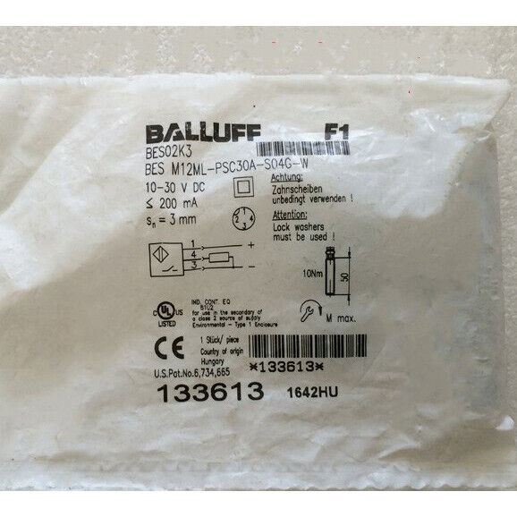 1PC BALLUFF BES M12ML-PSC30A-S04G-W Proximity Sensor - BALLUFF