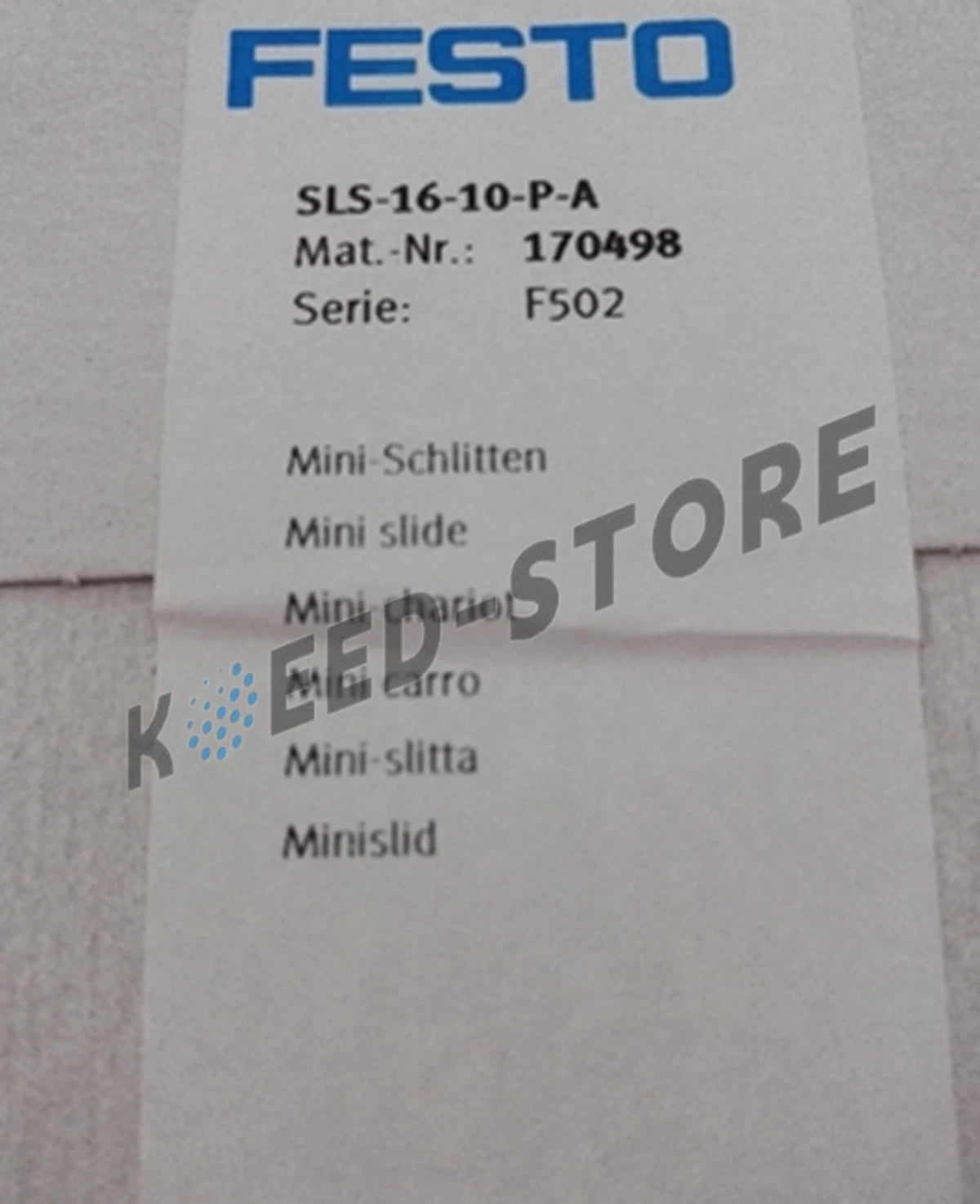 1PCS FESTO SLS-16-10-P-A 170498 Slide Cylinder