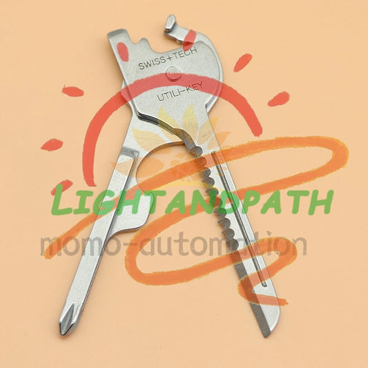 6-in-1 Utili Key Tool Keyring Keychain Gadgets Multifunction Stainless Steel