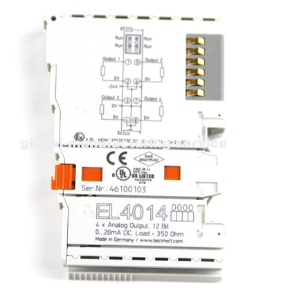 BECKHOFF EL4004 EtherCAT Terminal 4-ch Analog Output Module - BECKHOFF