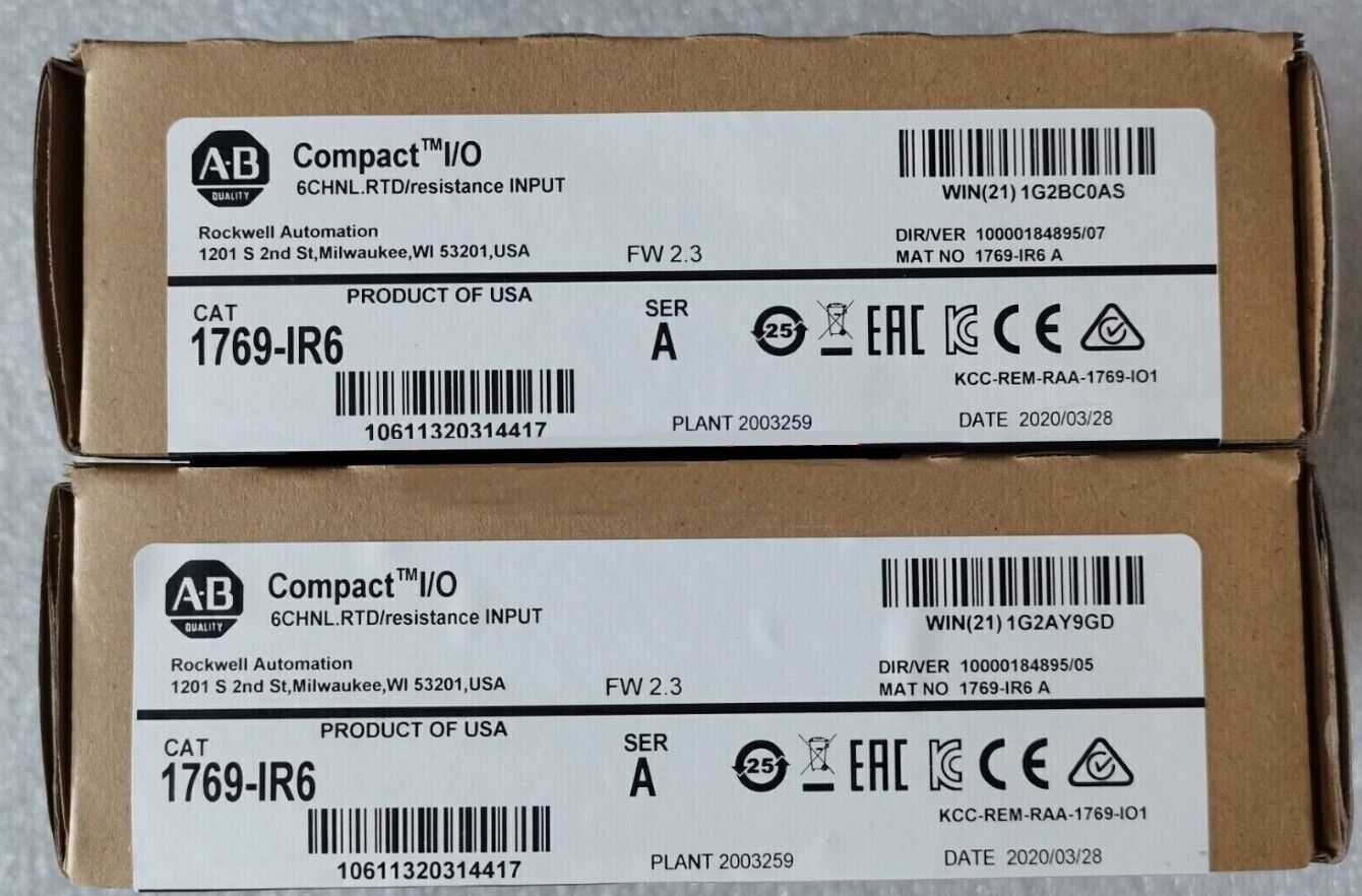 NEW AB 1769-IR6 RTD Resistance Input Module - COMPACTLOGIX