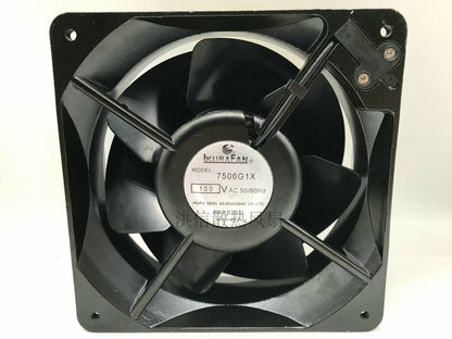 1pcs IKURA 7506G1X 100V 16055 160MM Full Metal Iron Leaf Cooling Fan