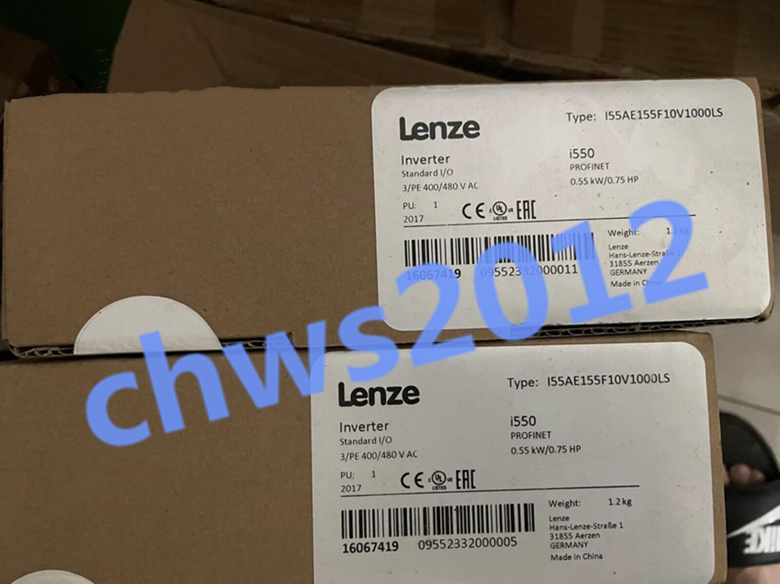 new 1PCS  Lenze I550 series inverter I55AE155F10V1000LS three-phase 0.55KW