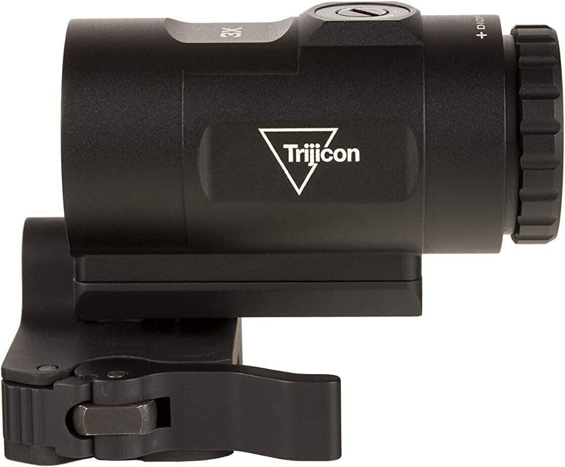 Trijicon MAG-C-2600001 3X Magnifier w/Adjustable Height Quick Release, Flip...