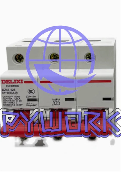 1Pcs FOR DELIXI Circuit Breaker DZ47-125 3P 3-phase switch 63/80A/100A/125A