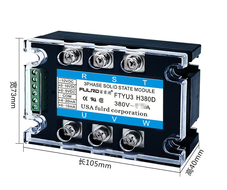 new FTYU3 H380D 150A 380V FULRD three-phase AC solid state relay voltage regulator - FORTY TWO INDUSTRIAL SOLUTIONS