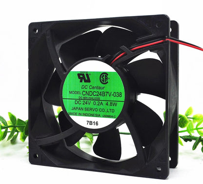 SERVO CNDC24B7V-038 DC24V 0.2A 4.8W 2-Wire Cooling Fan
