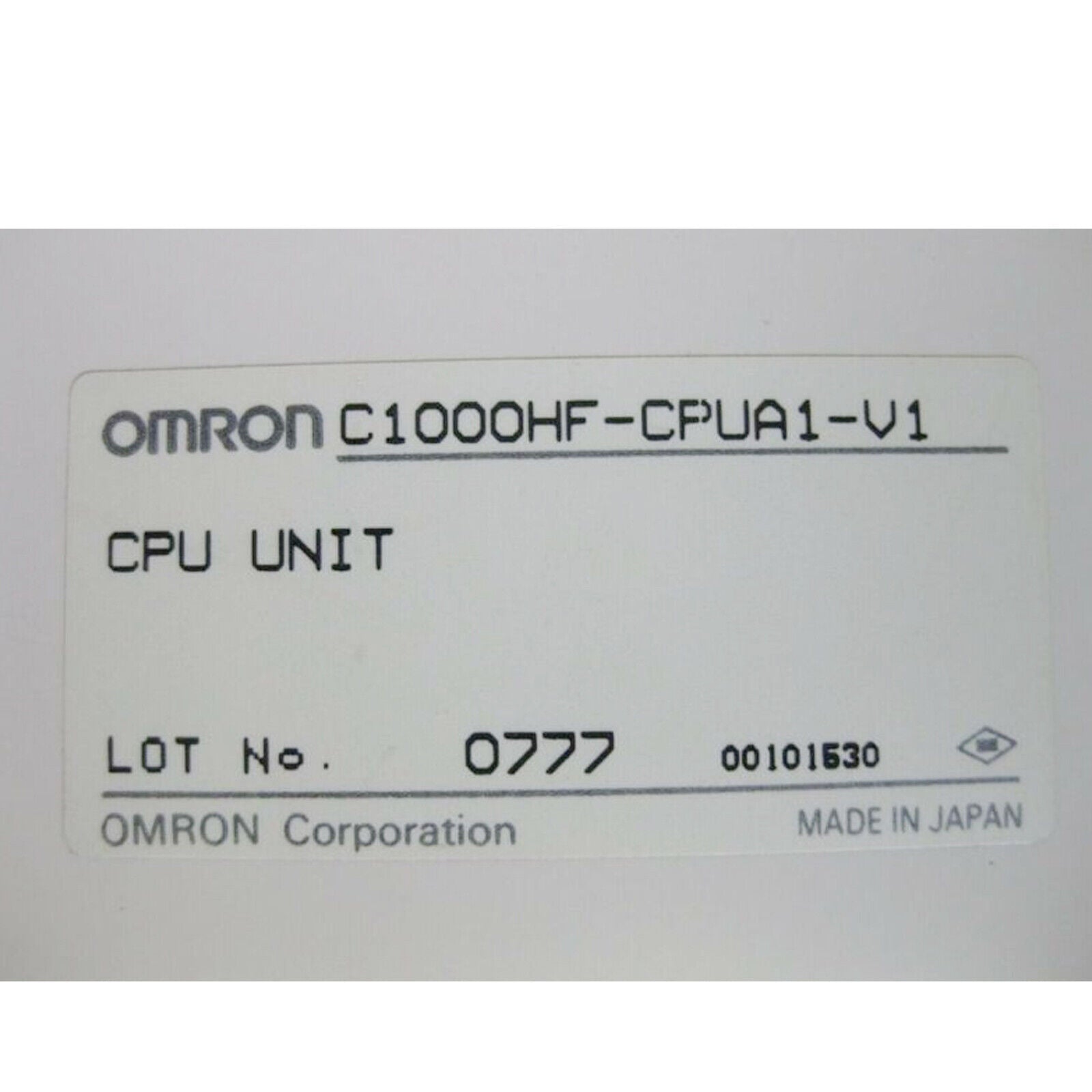 Omron C1000HF-CPUA1-V1 - OMRON