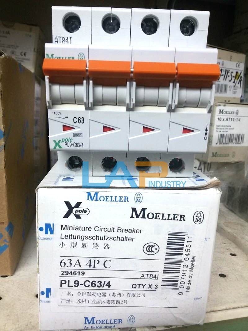 new QTY:1  For EATON MOELLER Circuit Breaker PL9-C63/4