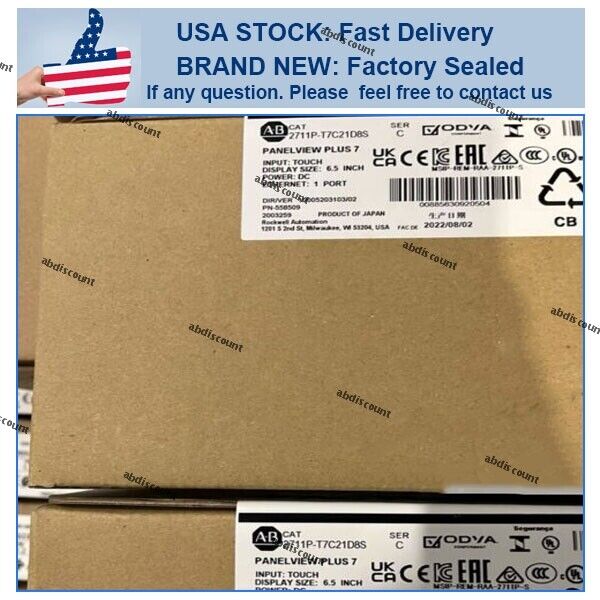 Allen Bradley 2711P-T7C21D8S HMI Panelview Plus 7 Terminal US AB - ALLEN BRADLEY