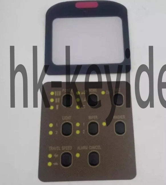 1Pcs Fit Caterpillar CAT E312 320 330V1 V2 BCD Monitor Membrane Keypad