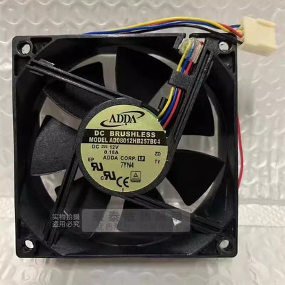 ADDA AD08012HB257B04 8025 DC12V 0.18A 4-wire PWM silent cooling fan