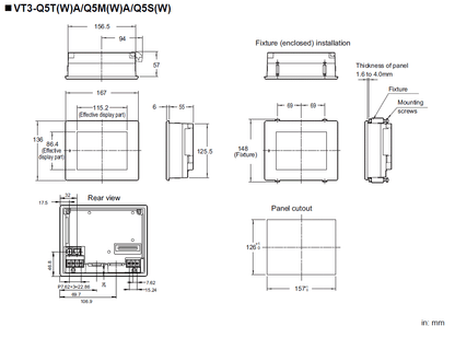 KEYENCE VT3-Q5M Touch Screen - KEYENCE