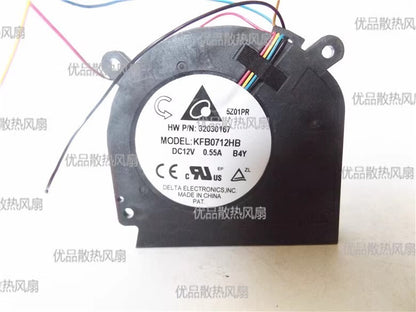 Delta KFB0712HB DC12V 0.55A 4-Wire Graphics Card Cooling Fan