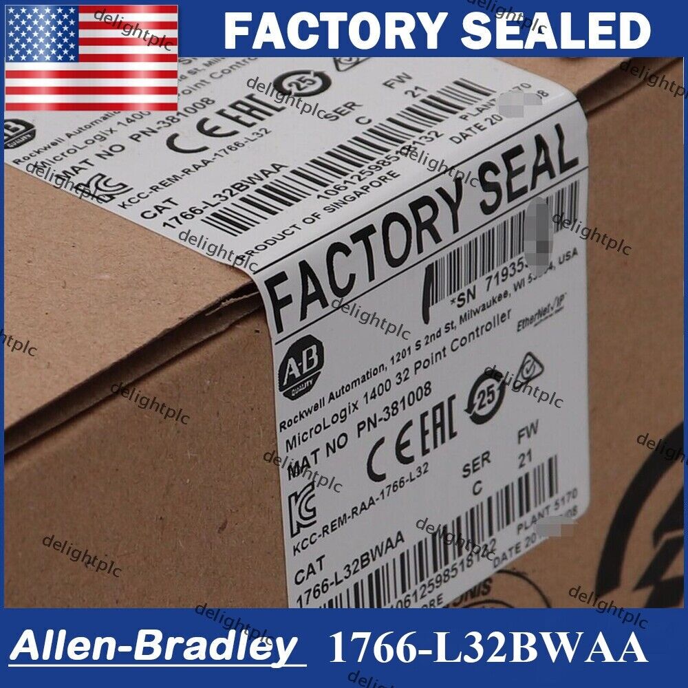 1766-L32BWAA New Allen-Bradley 1766L32BWAA C MicroLogix 1400 32 Pt Controller Allen-Bradley