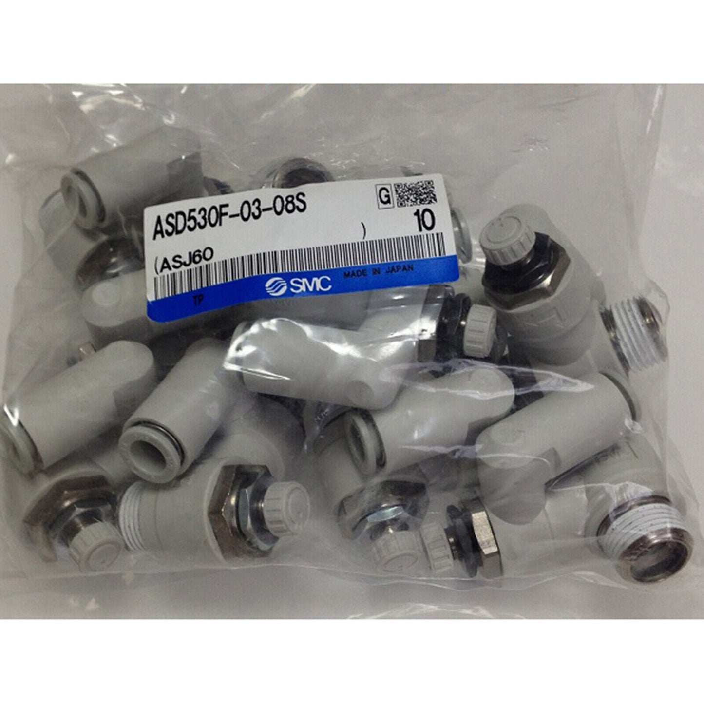 10 Piece SMC ASD530F-03-08S Two-Way Throttle - SMC