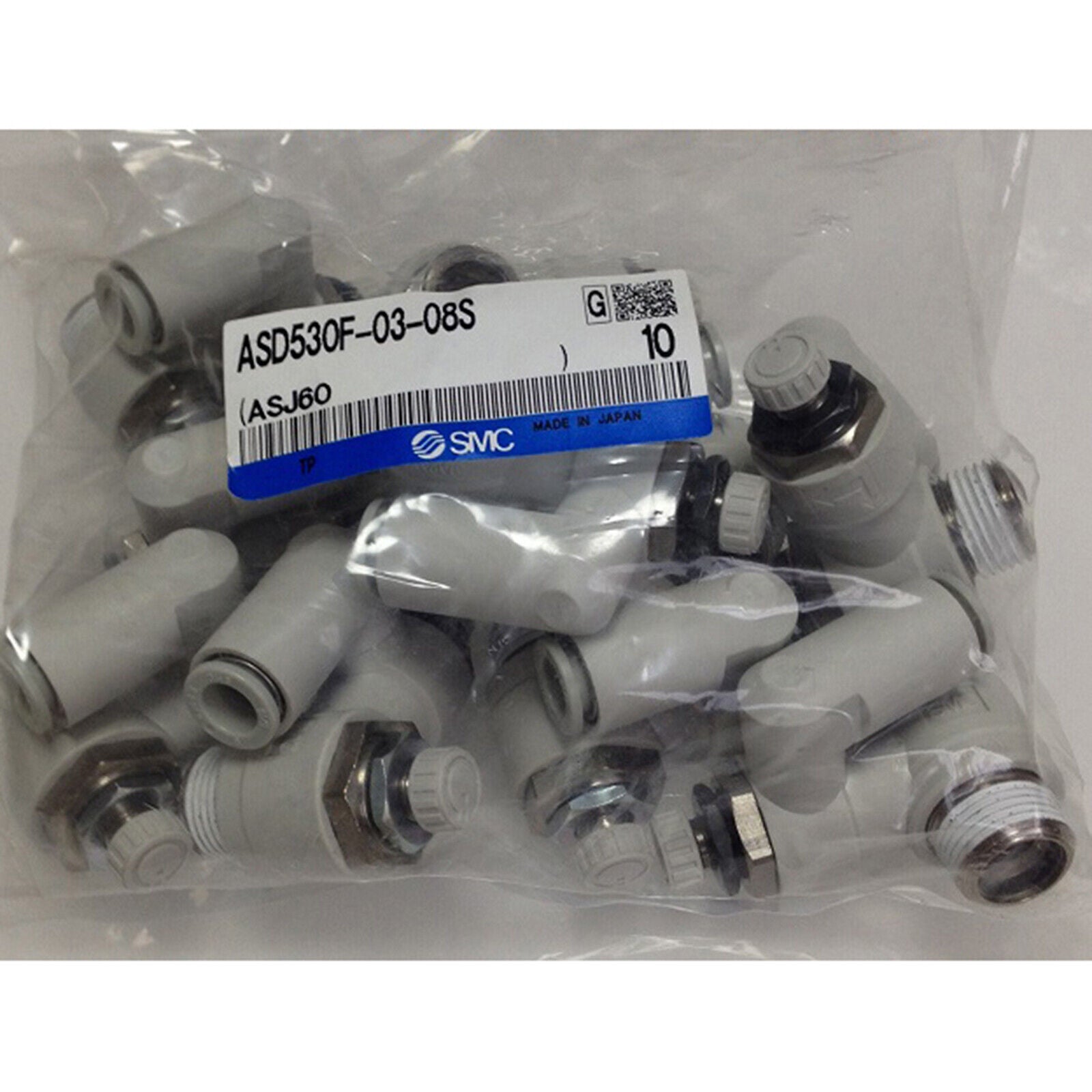 10 Piece SMC ASD530F-03-08S Two-Way Throttle - SMC